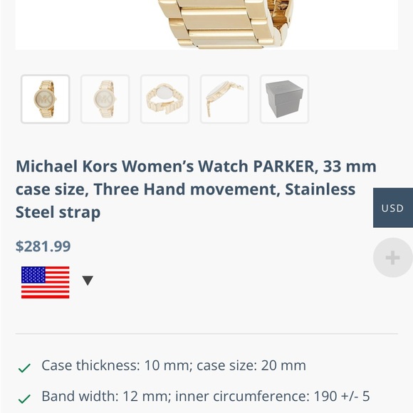 Micheal kors gold tinted watch. Brand new - Picture 1 of 4